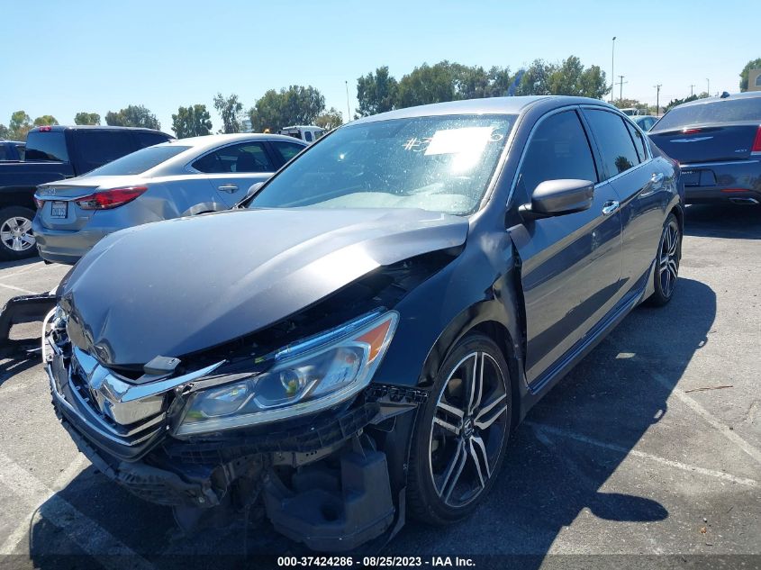 2017 HONDA ACCORD SEDAN SPORT - 1HGCR2F54HA222789