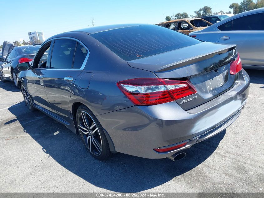 2017 HONDA ACCORD SEDAN SPORT - 1HGCR2F54HA222789