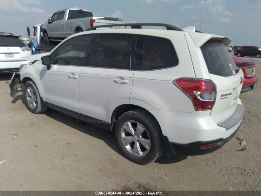 2016 SUBARU FORESTER 2.5I LIMITED - JF2SJAKC9GH516874