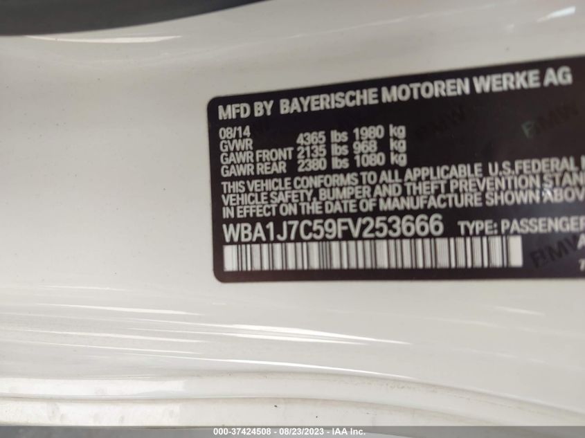 2015 BMW 2 SERIES M235I - WBA1J7C59FV253666