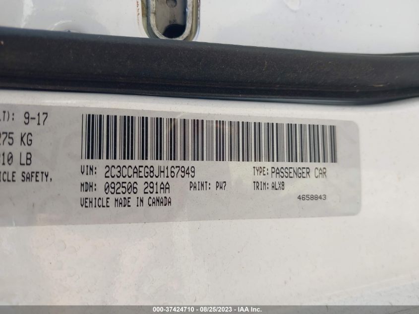 2018 CHRYSLER 300 LIMITED - 2C3CCAEG8JH167949