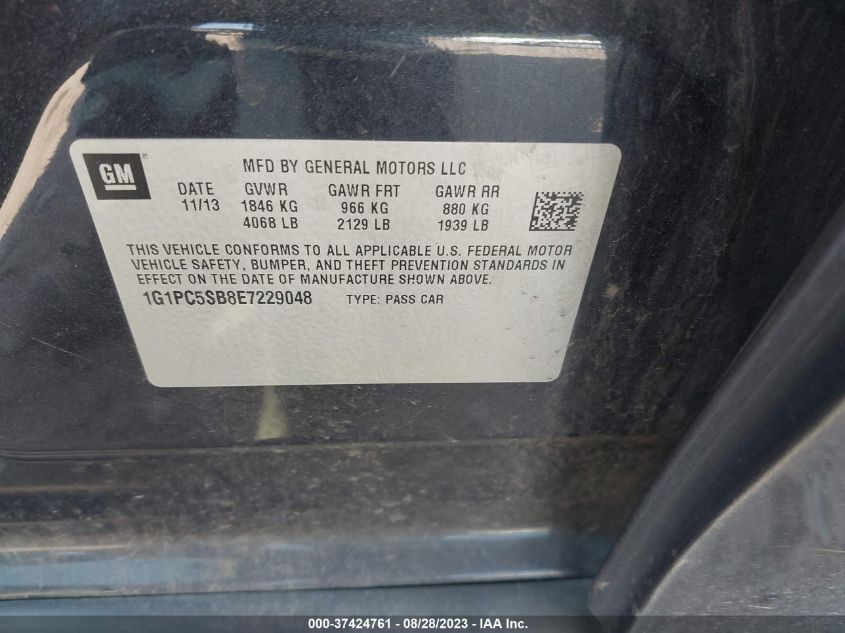 2014 CHEVROLET CRUZE 1LT - 1G1PC5SB8E7229048