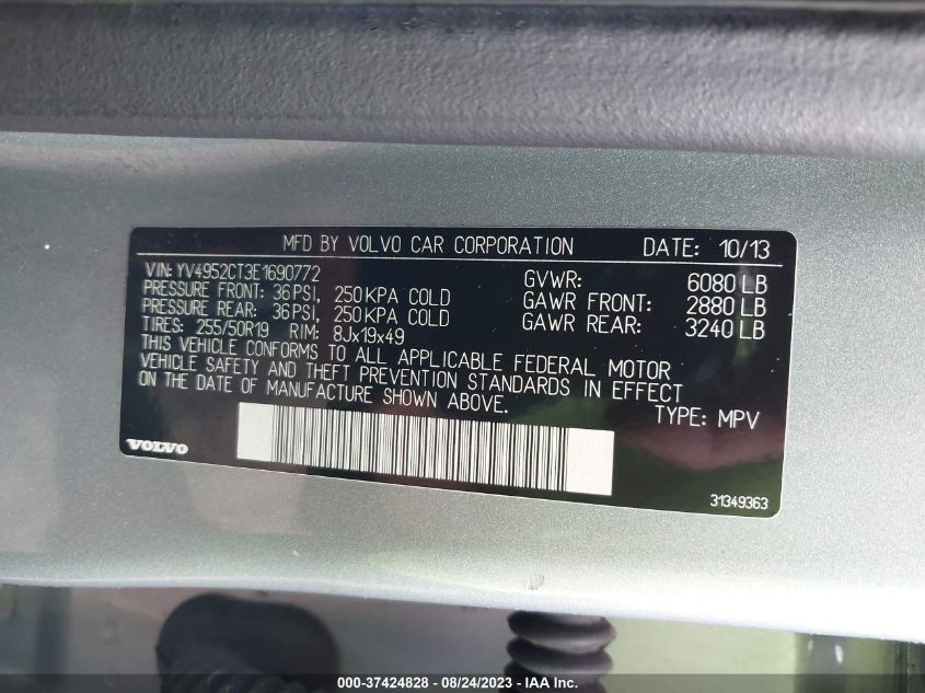 2014 VOLVO XC90 R-DESIGN - YV4952CT3E1690772