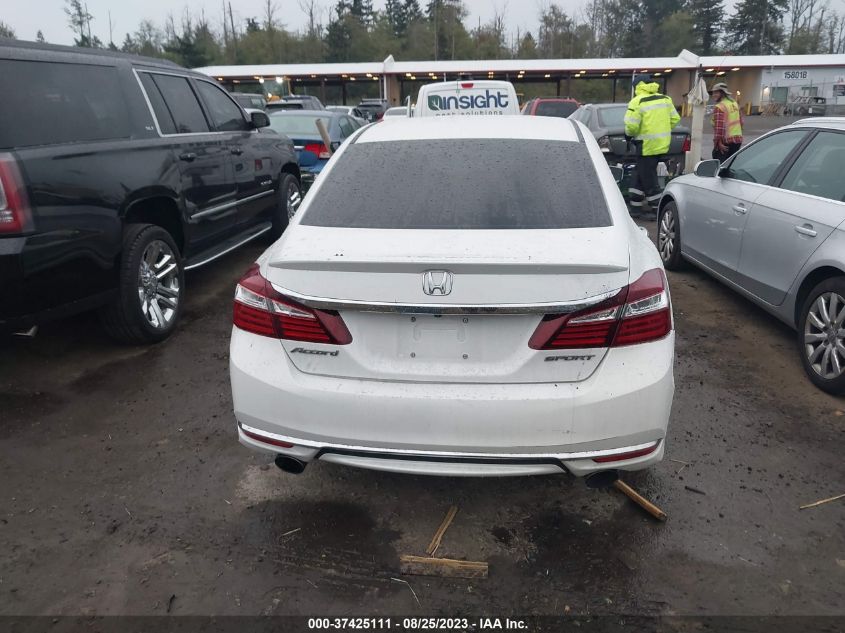 2016 HONDA ACCORD SEDAN SPORT - 1HGCR2F52GA190455