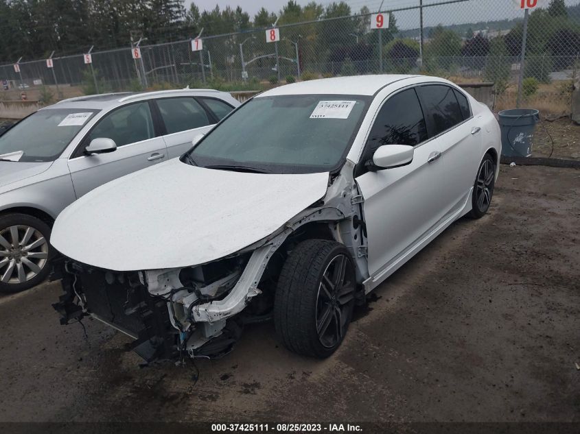 2016 HONDA ACCORD SEDAN SPORT - 1HGCR2F52GA190455