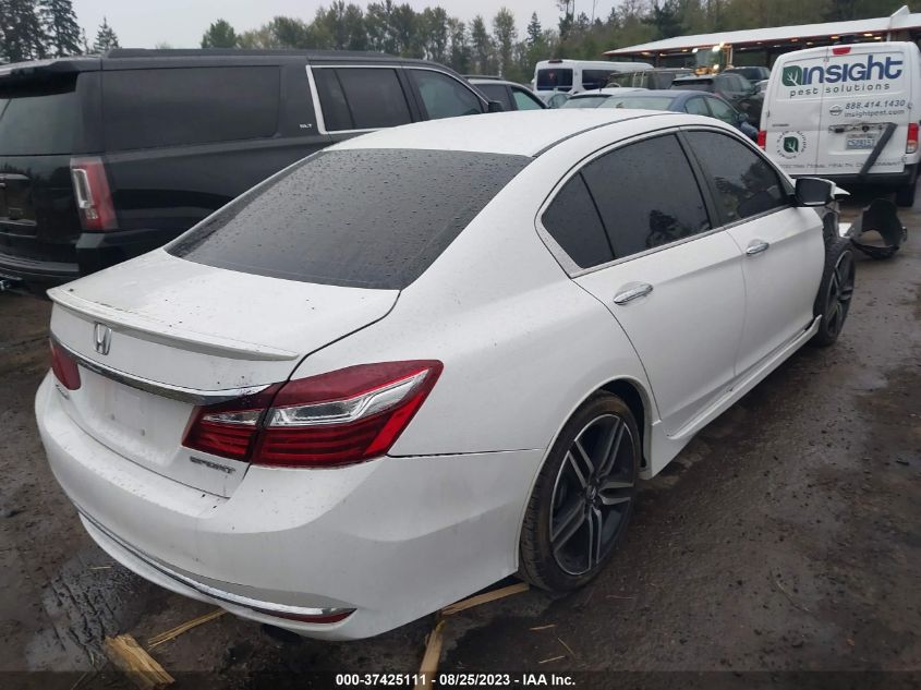 2016 HONDA ACCORD SEDAN SPORT - 1HGCR2F52GA190455