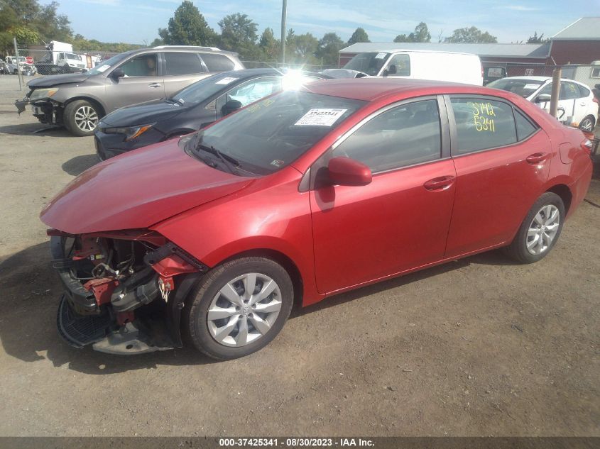 2014 TOYOTA COROLLA L/LE/S/S PLUS/LE PLUS - 2T1BURHE2EC134829