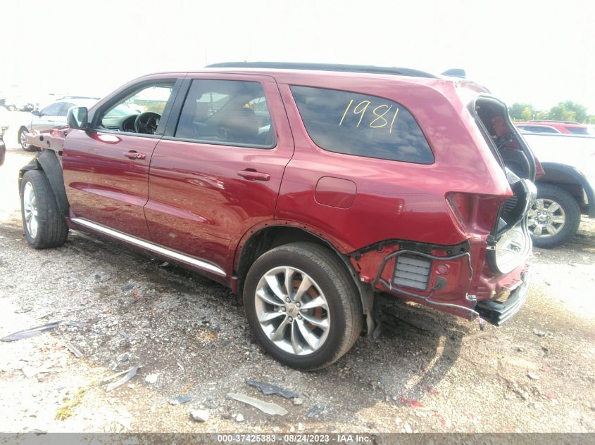 2022 DODGE DURANGO SXT - 1C4RDJAG6NC181981