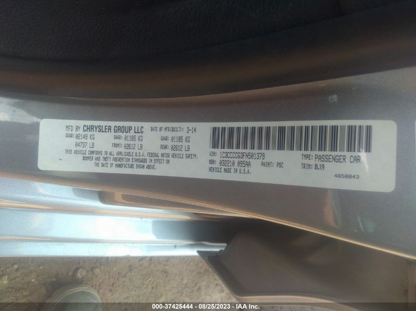 2015 CHRYSLER 200 C - 1C3CCCCG3FN501379
