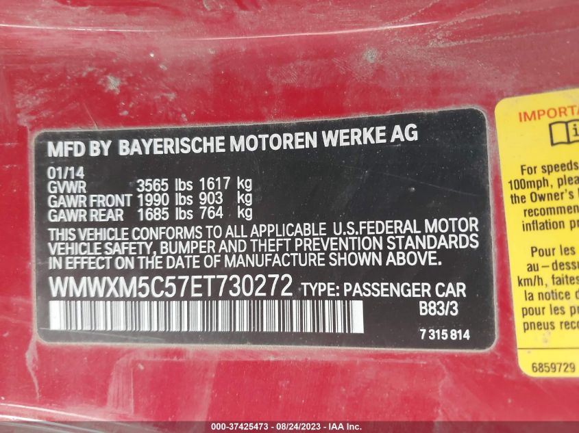 2014 MINI COOPER HARDTOP - WMWXM5C57ET730272