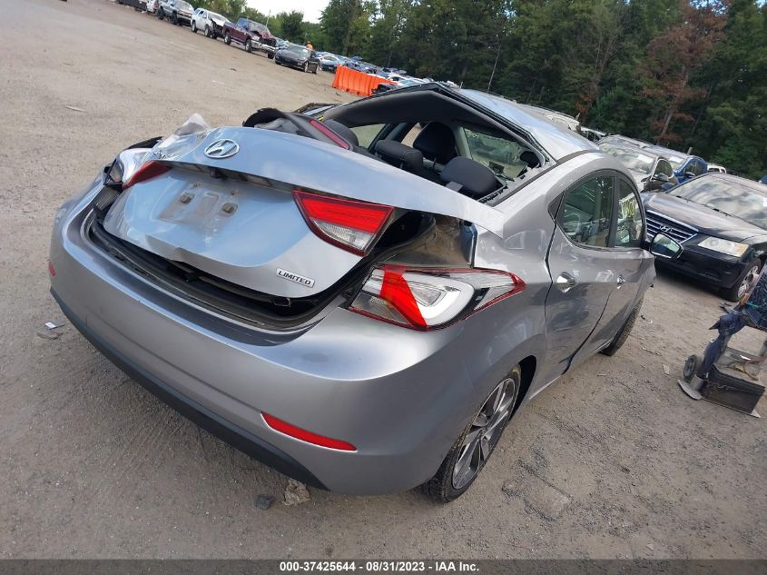 2016 HYUNDAI ELANTRA LIMITED - 5NPDH4AE9GH678058