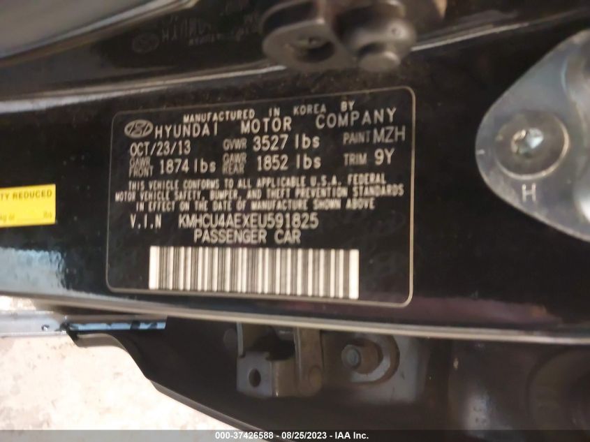 2014 HYUNDAI ACCENT GLS/SE - KMHCU4AEXEU591825