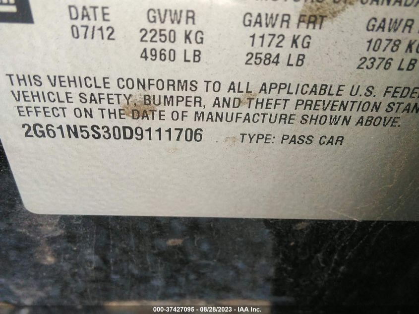 2013 CADILLAC XTS - 2G61N5S30D9111706