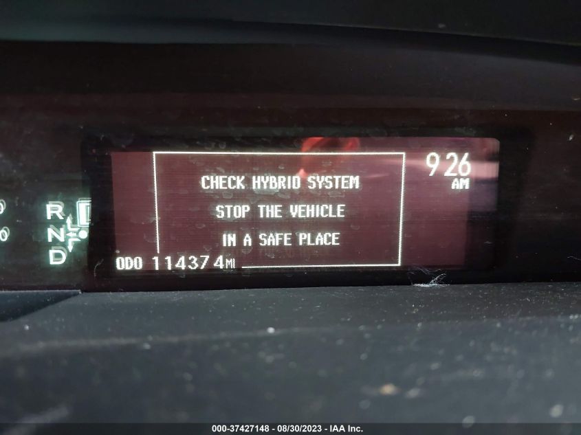 2014 TOYOTA PRIUS FOUR/FIVE/THREE/ONE/TWO - JTDKN3DU5E0372501