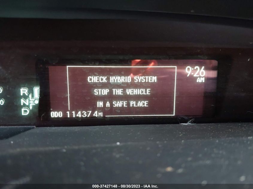 2014 TOYOTA PRIUS FOUR/FIVE/THREE/ONE/TWO - JTDKN3DU5E0372501