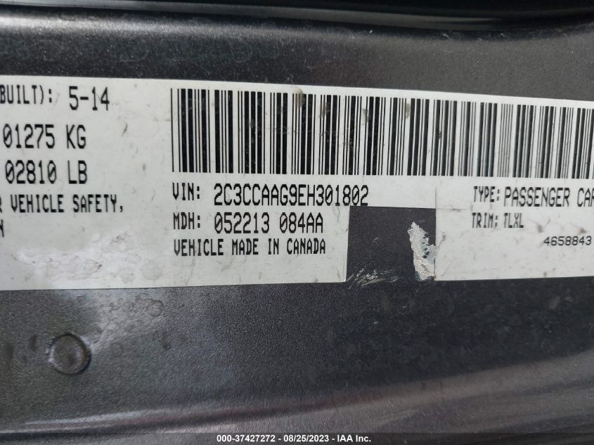 2014 CHRYSLER 300 - 2C3CCAAG9EH301802