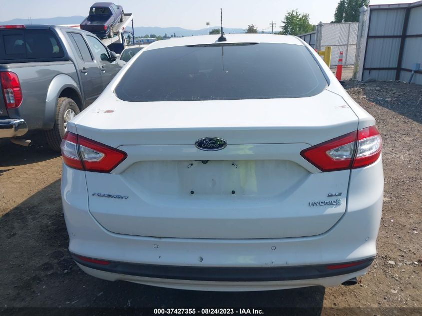 2015 FORD FUSION SE HYBRID - 3FA6P0LU2FR209419