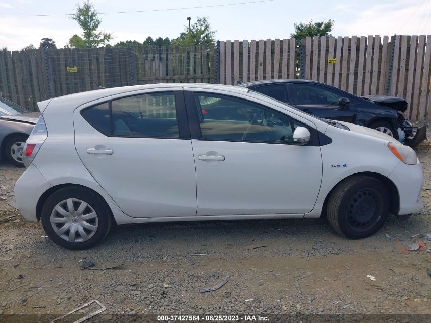 2014 TOYOTA PRIUS C ONE/THREE/TWO/FOUR - JTDKDTB31E1567762