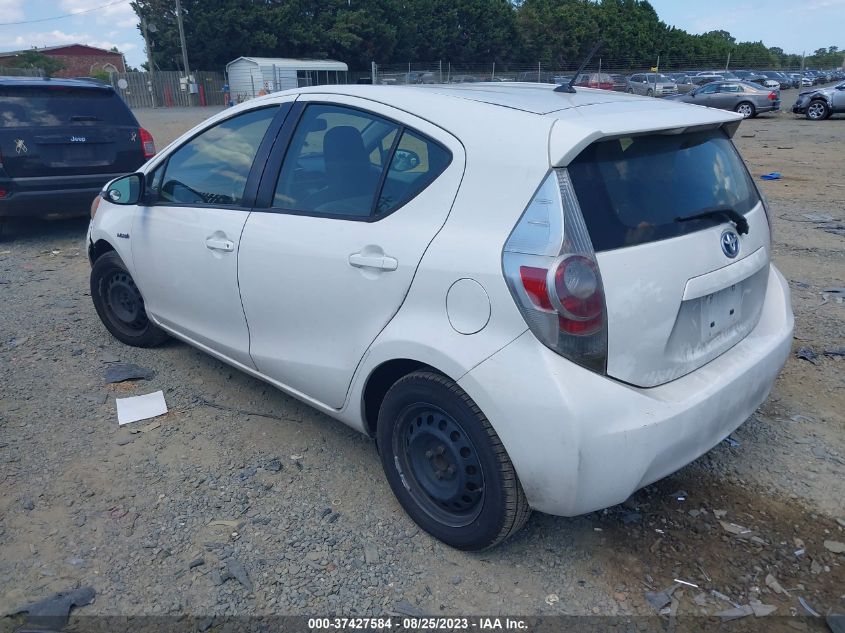 2014 TOYOTA PRIUS C ONE/THREE/TWO/FOUR - JTDKDTB31E1567762