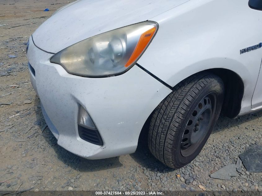 2014 TOYOTA PRIUS C ONE/THREE/TWO/FOUR - JTDKDTB31E1567762