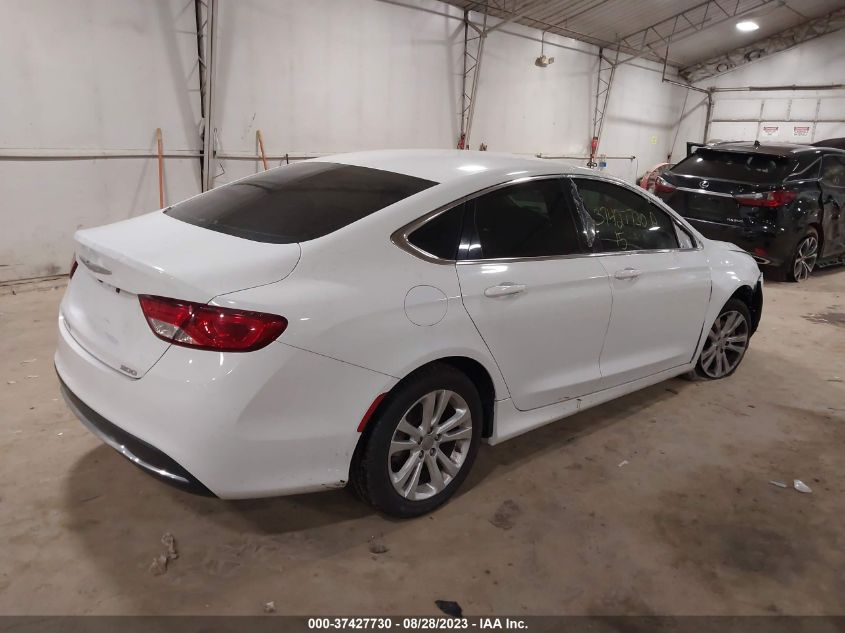 2015 CHRYSLER 200 LIMITED - 1C3CCCAB0FN580162