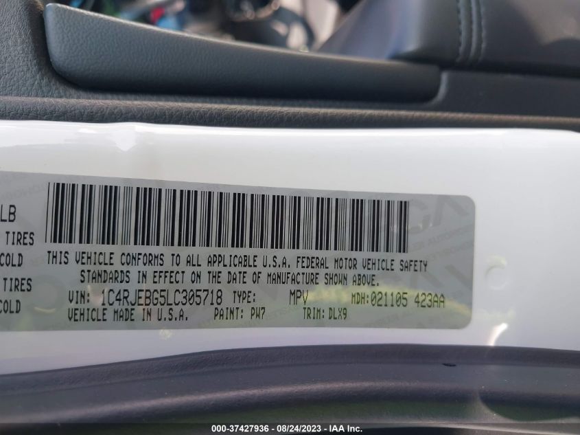 2020 JEEP GRAND CHEROKEE LIMITED - 1C4RJEBG5LC305718
