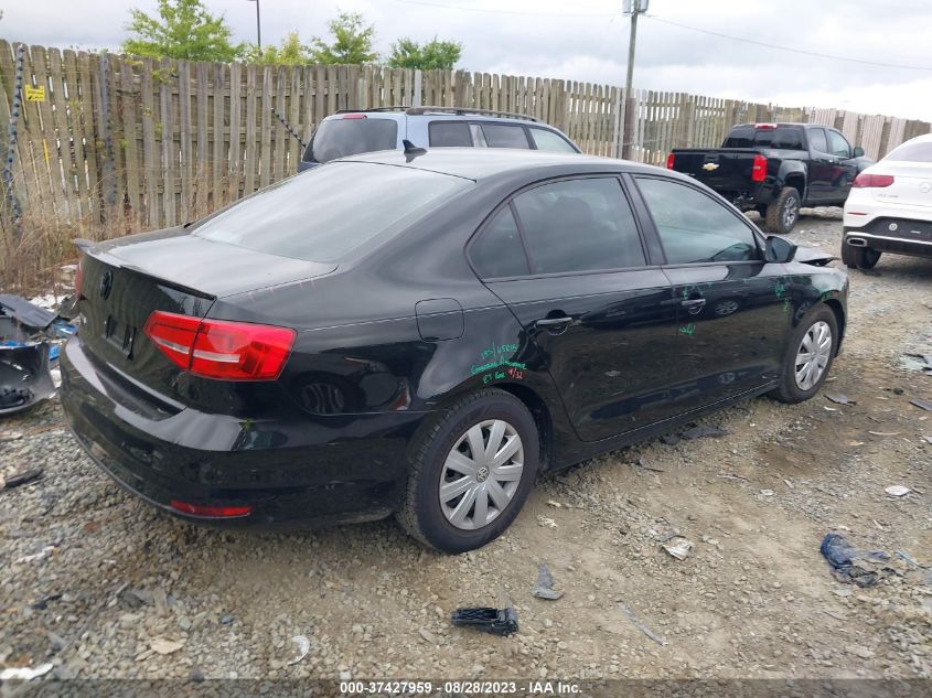 2015 VOLKSWAGEN JETTA SEDAN 2.0L S W/TECHNOLOGY - 3VW2K7AJ2FM296421