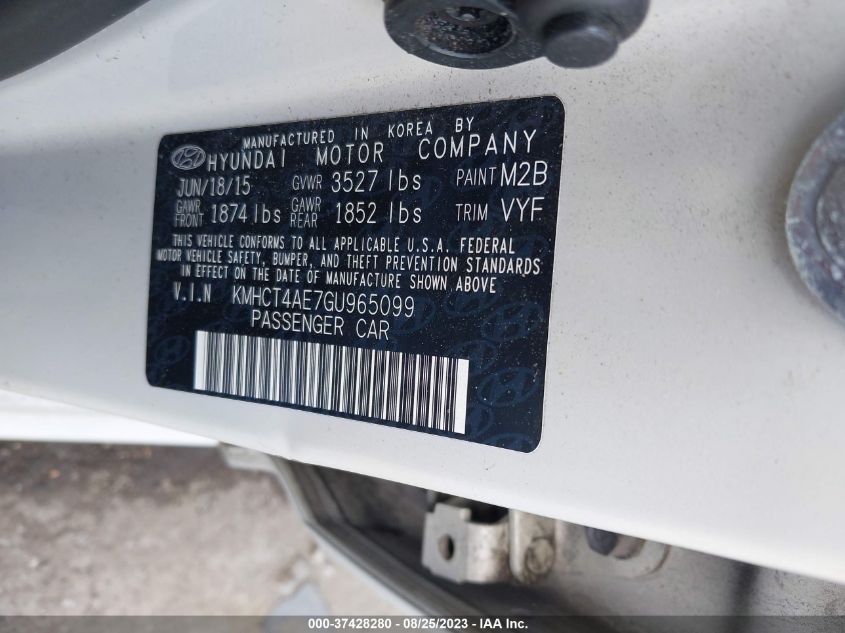 2016 HYUNDAI ACCENT SE - KMHCT4AE7GU965099