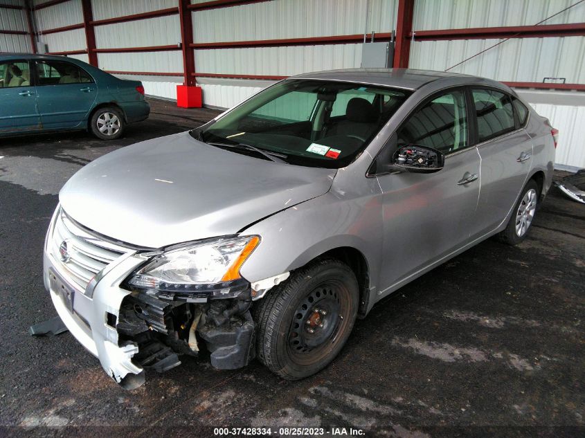 2015 NISSAN SENTRA S - 3N1AB7APXFY262595