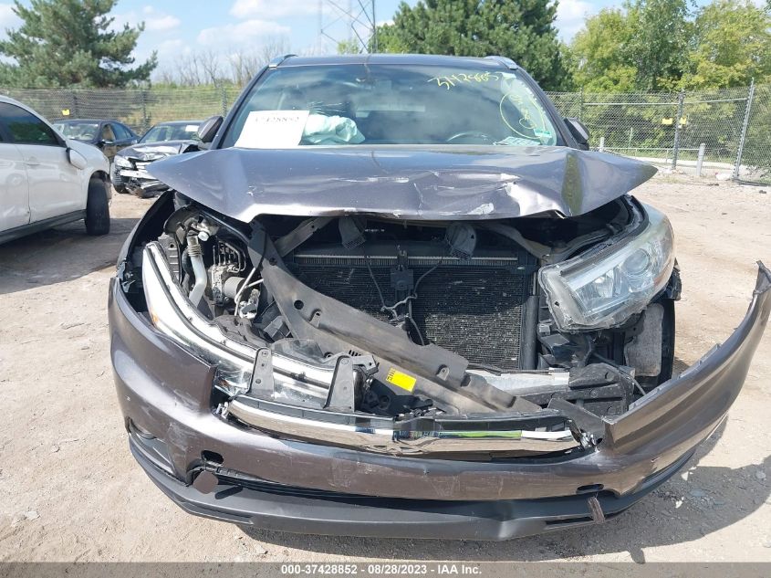 2015 TOYOTA HIGHLANDER XLE - 5TDJKRFH0FS189643