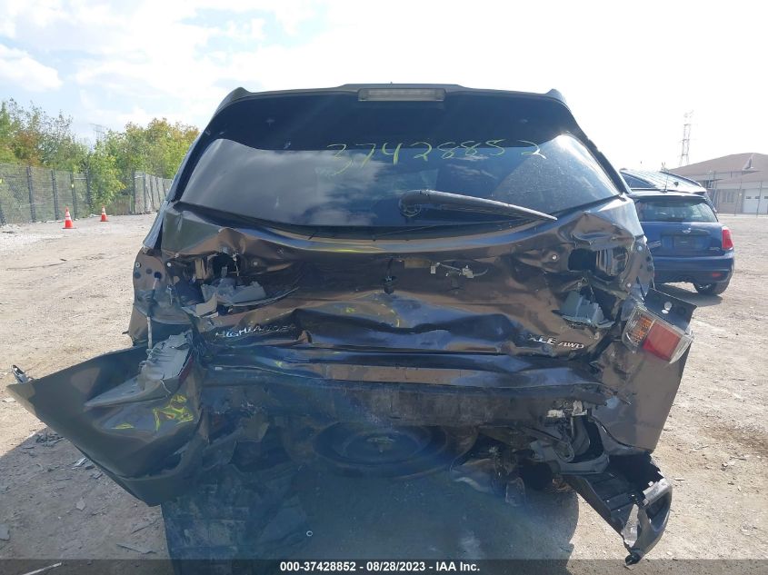 2015 TOYOTA HIGHLANDER XLE - 5TDJKRFH0FS189643