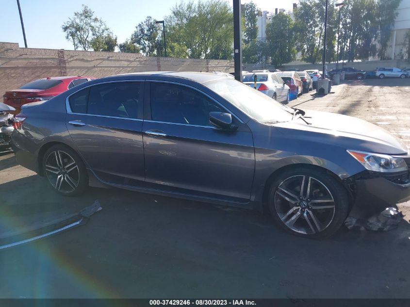 2017 HONDA ACCORD SEDAN SPORT - 1HGCR2F56HA248505