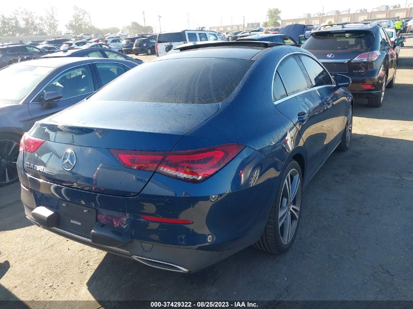 2020 MERCEDES-BENZ CLA 250 - W1K5J4GB7LN088771
