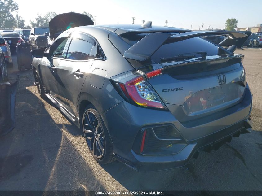 2021 HONDA CIVIC HATCHBACK SPORT - SHHFK7H42MU423396