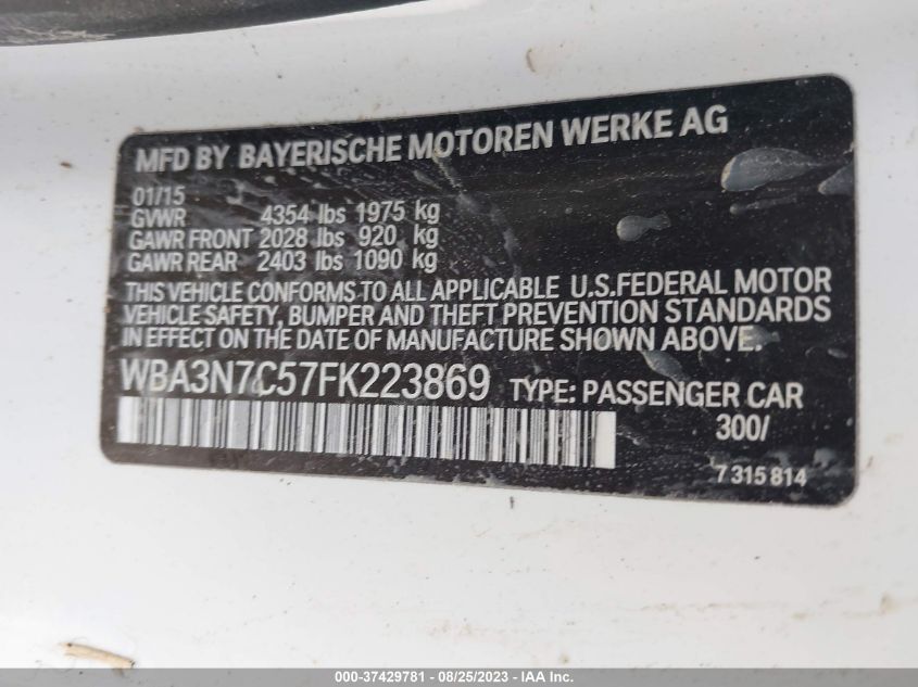 2015 BMW 428I - WBA3N7C57FK223869