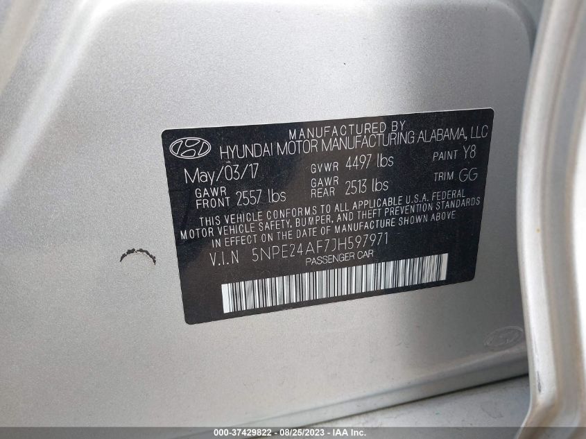 2018 HYUNDAI SONATA SE - 5NPE24AF7JH597971