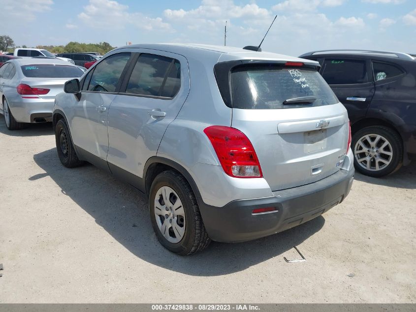2016 CHEVROLET TRAX LS - 3GNCJKSB9GL272345