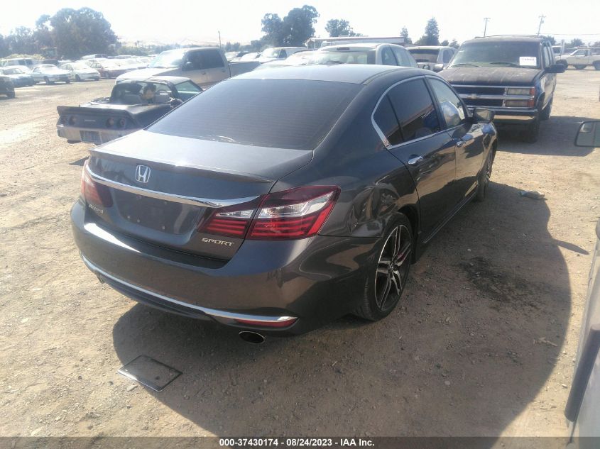 2017 HONDA ACCORD SEDAN SPORT - 1HGCR2F55HA295251