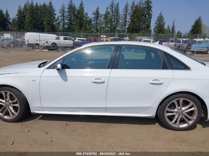 2013 AUDI S4 PREMIUM PLUS - WAUBGAFL0DA199723