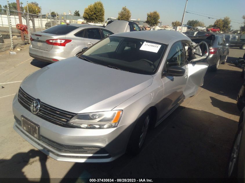 2015 VOLKSWAGEN JETTA SEDAN 2.0L S - 3VW2K7AJ8FM321337