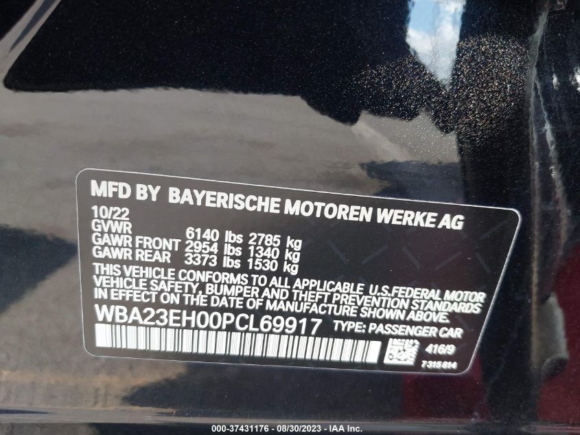 2023 BMW 740I - WBA23EH00PCL69917