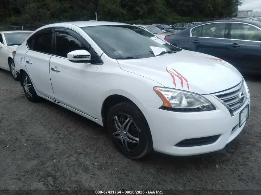 2015 NISSAN SENTRA SR/SL/S/SV/FE+ S - 3N1AB7AP0FY271564