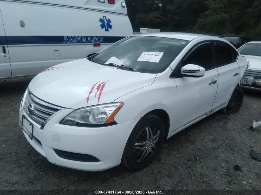 2015 NISSAN SENTRA SR/SL/S/SV/FE+ S - 3N1AB7AP0FY271564