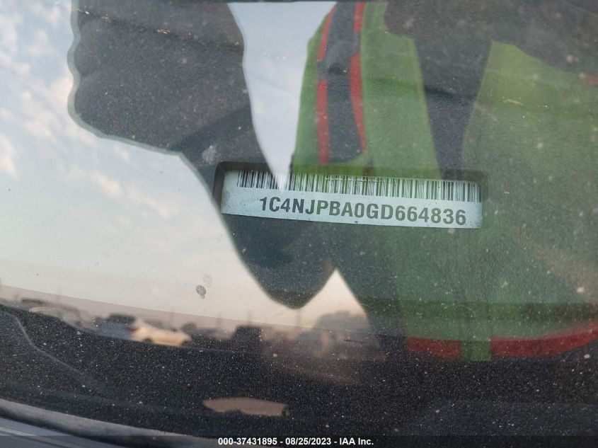 2016 JEEP PATRIOT SPORT - 1C4NJPBA0GD664836