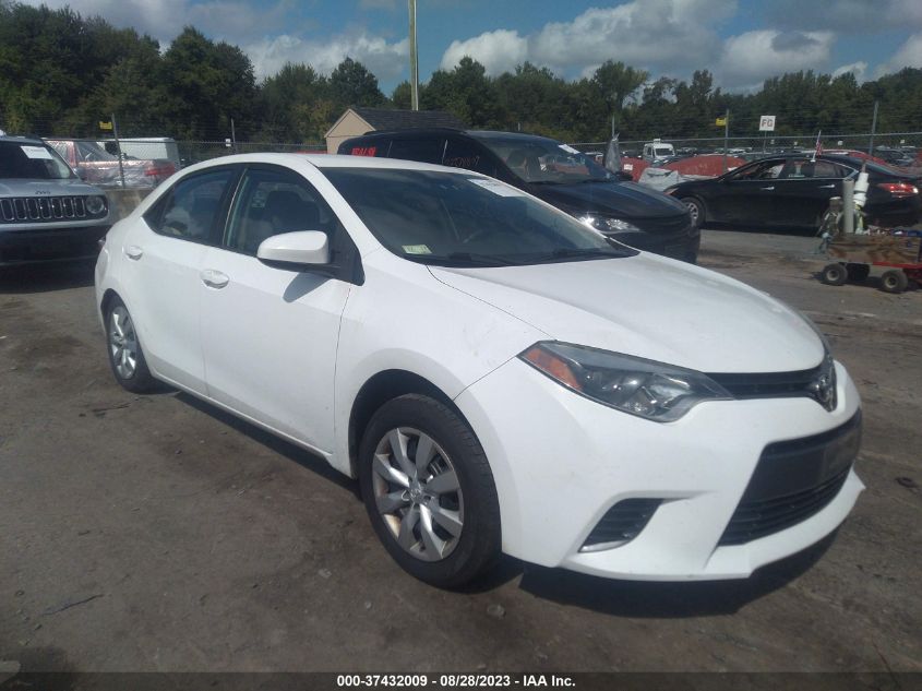 2016 TOYOTA COROLLA LE - 2T1BURHE6GC490736