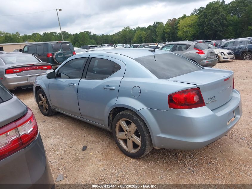 2013 DODGE AVENGER SXT - 1C3CDZCB6DN680342