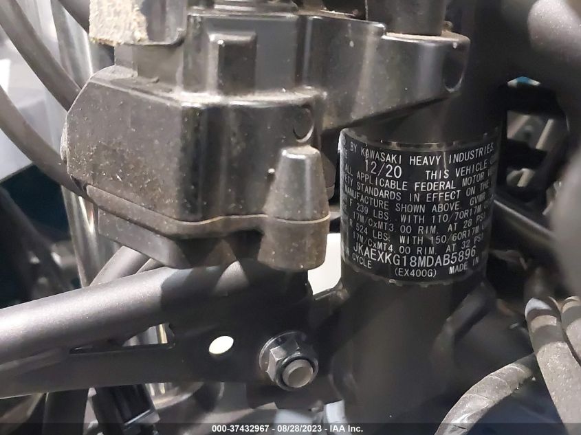 2021 KAWASAKI EX400 - JKAEXKG18MDAB5896