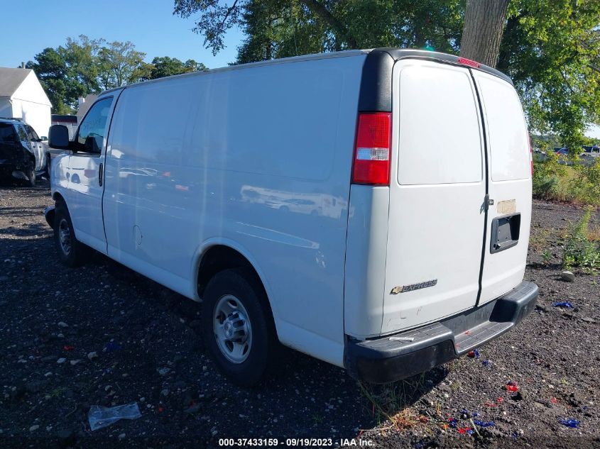 2019 CHEVROLET EXPRESS 2500 WORK VAN 1GCWGAFP7K1299693