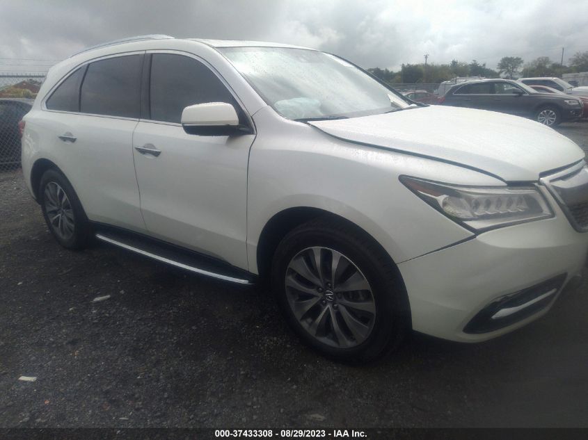 2014 ACURA MDX TECHNOLOGY - 5FRYD4H49EB046259