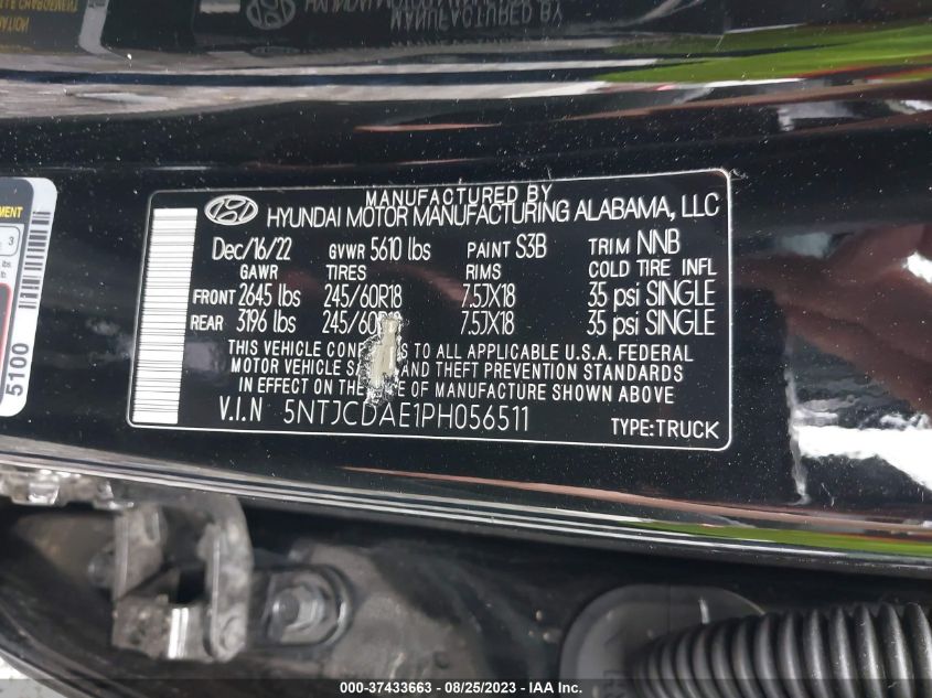 2023 HYUNDAI SANTA CRUZ SEL - 5NTJCDAE1PH056511